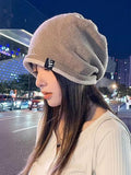 Momentlover Split-Joint Pleated Knitted Hats