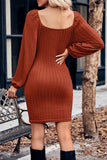 Momentlover Casual Street Solid Bandage V Neck A Line Dresses