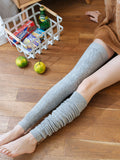 momentlover Casual Skinny Leg Solid Color Leg Warmers Accessories