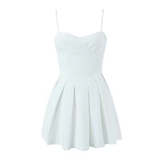 - A-line White Party Dress GEU727