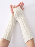 momentlover Jacquard 5 Colors Knitting Sleevelet