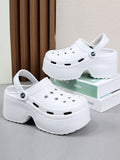 Momentlover Hollow Slippers Platform Shoes Sandals Crocs