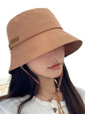 Momentlover Wide Side Lace-Up Sun-Protection Hats&Caps Fisherman Hat