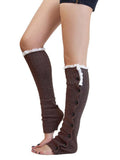 momentlover Vintage Knitting Lace Leg Warmers Accessories