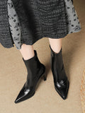 Momentlover Split-Joint Pointed-Toe Pumps Boots