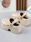 Momentlover Hollow Slippers Platform Shoes Sandals Crocs