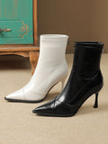 Momentlover Split-Joint Pointed-Toe Pumps Boots