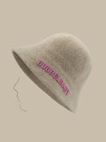 Momentlover Letter Print Fisherman Hat