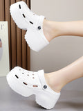 Momentlover Hollow Slippers Platform Shoes Sandals Crocs