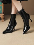 Momentlover Split-Joint Pointed-Toe Pumps Boots