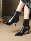 Momentlover Split-Joint Pointed-Toe Pumps Boots