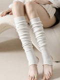 momentlover Wool Solid Color Leg Warmers Accessories