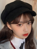 Momentlover Casual Suede 9 Colors Beret Hat