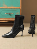 Momentlover Split-Joint Pointed-Toe Pumps Boots