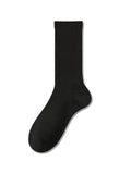 momentlover Solid Color Pleated Socks