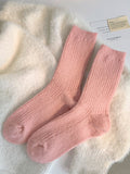 momentlover Solid Color Elasticity Socks