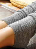 momentlover Casual Skinny Leg Solid Color Leg Warmers Accessories