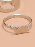 Momentlover Punk Dinosaur Shape Rings Accessories