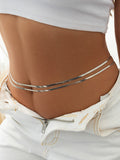 Momentlover Solid Color Waist Chain Accessories