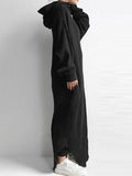 Momentlover Simple Loose 2 Colors Long Dress