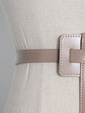 Momentlover Solid Color Asymmetric Belts