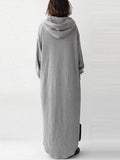 Momentlover Simple Loose 2 Colors Long Dress