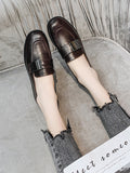 Momentlover Square-Toe Shallow Cut Loafers