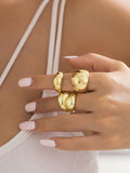 Momentlover Geometric Adjustable Rings Accessories