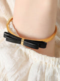 Momentlover Contrast Color Bow-Embellished Bracelet Accessories