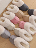 Momentlover Split-Joint Round-Toe Slippers