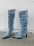 Momentlover Pointed-Toe Stilettos Boots