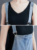 Momentlover Original With Pocket Denim Overalls