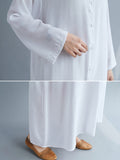 Momentlover Original Solid Round-Neck Shirts Dress