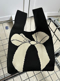 Momentlover Casual Weave Contrast Color Bags Accessories