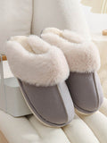 Momentlover Split-Joint Round-Toe Slippers