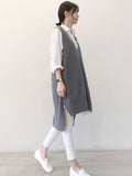 Momentlover Office Long Sleeves Solid Color Lapel Blouses Shirt Dress